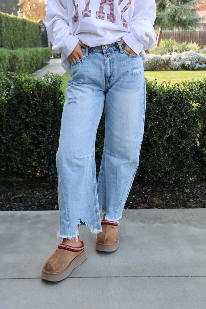 Ellie Barrel Jeans - ShopSpoiled