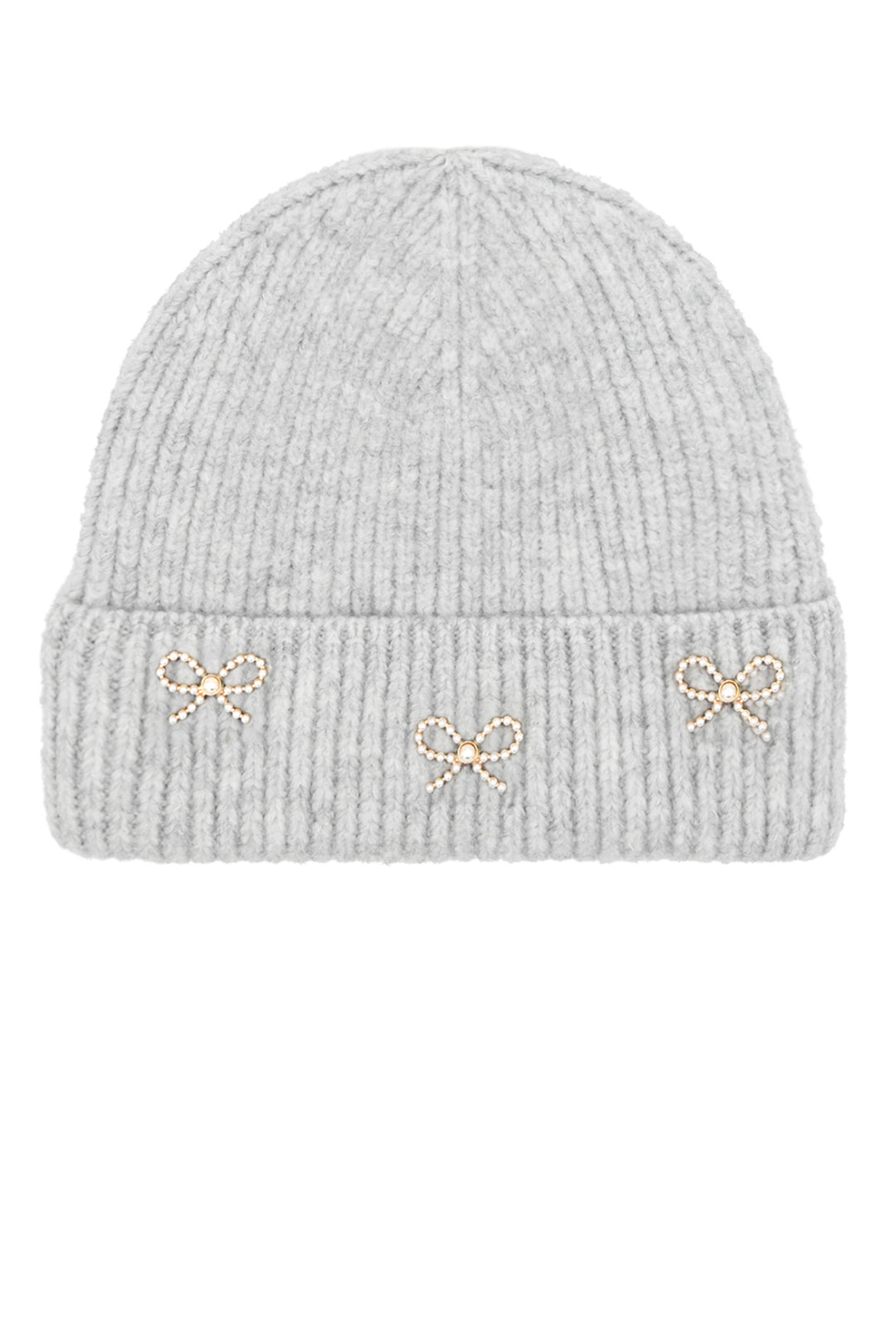 CC Pearl Bow Beanie - ShopSpoiled