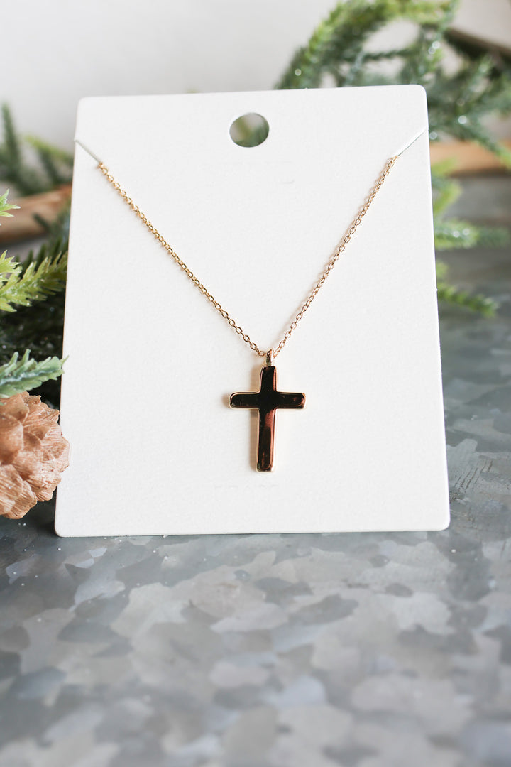 Simple Cross Necklace - ShopSpoiled