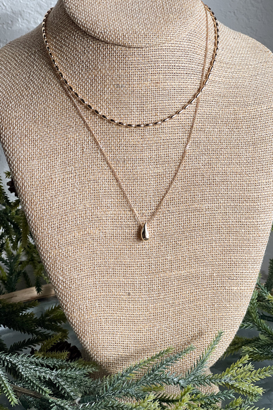 Drop layered Necklace - ShopSpoiled