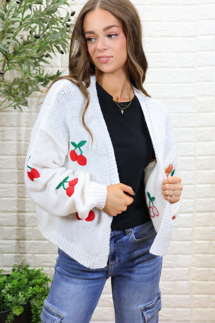 Cherry Sweet Cardigan - ShopSpoiled