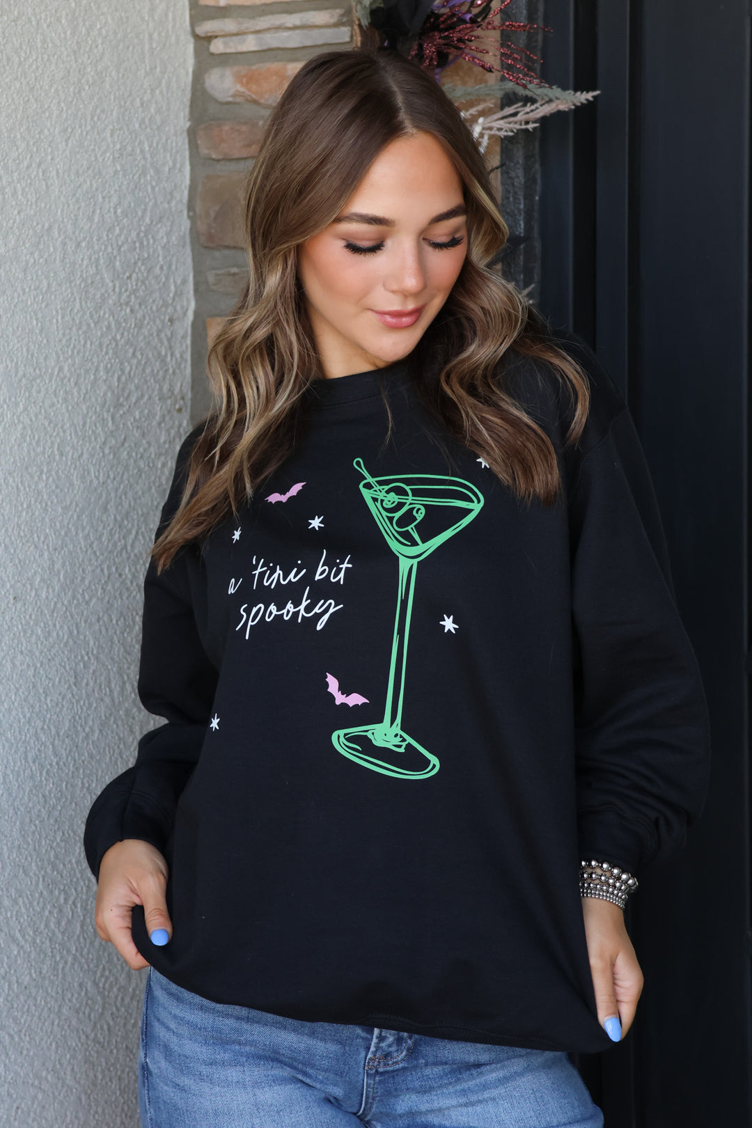 Tini Bit Spooky Halloween Sweatshirt - ShopSpoiled