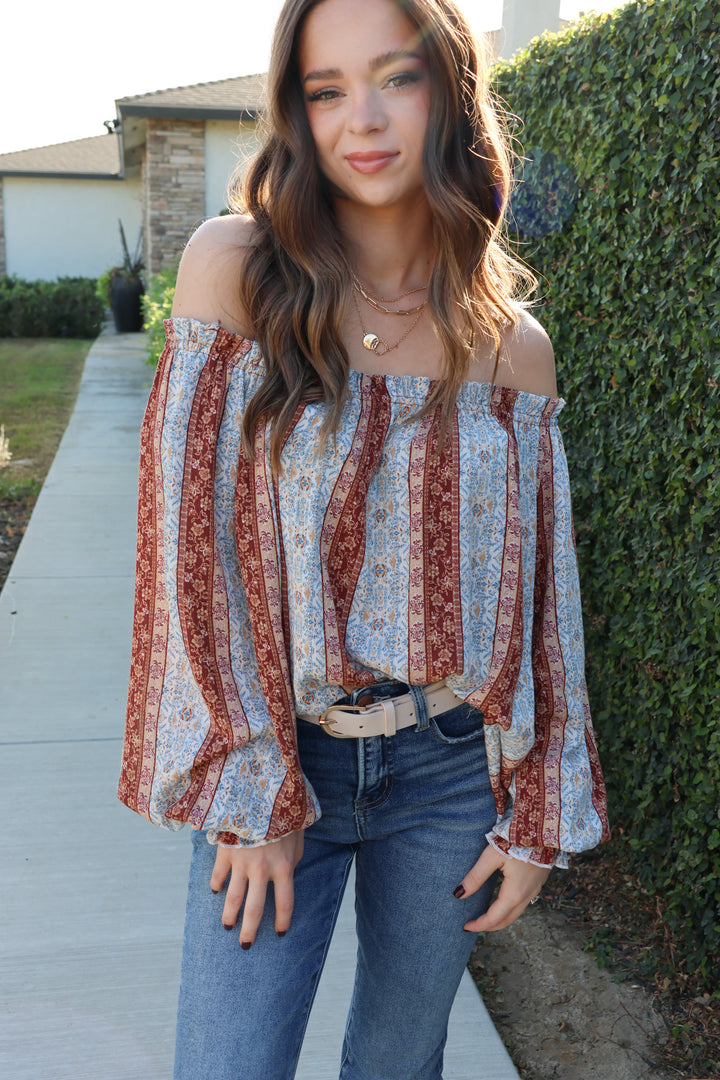 Boho Floral Top - ShopSpoiled