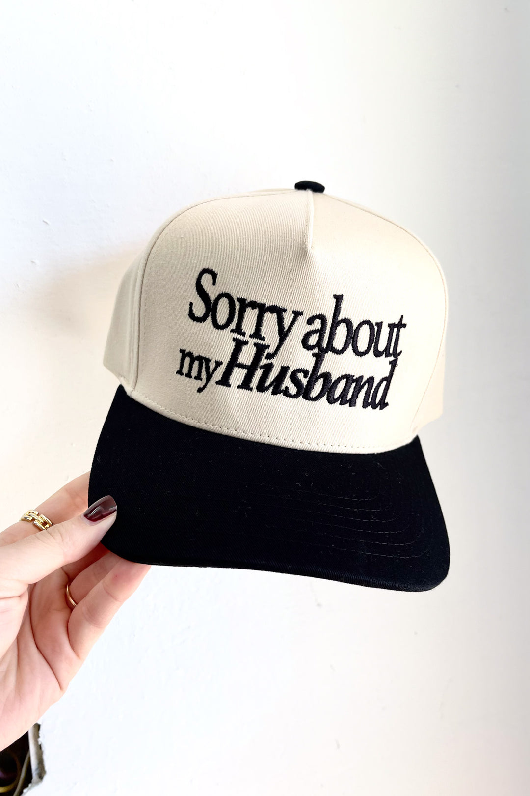 Sorry About My Husband Trucker Hat - ShopSpoiled