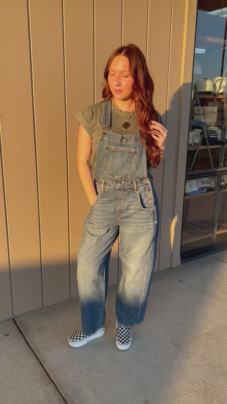 Paige Barrel Overalls - ShopSpoiled