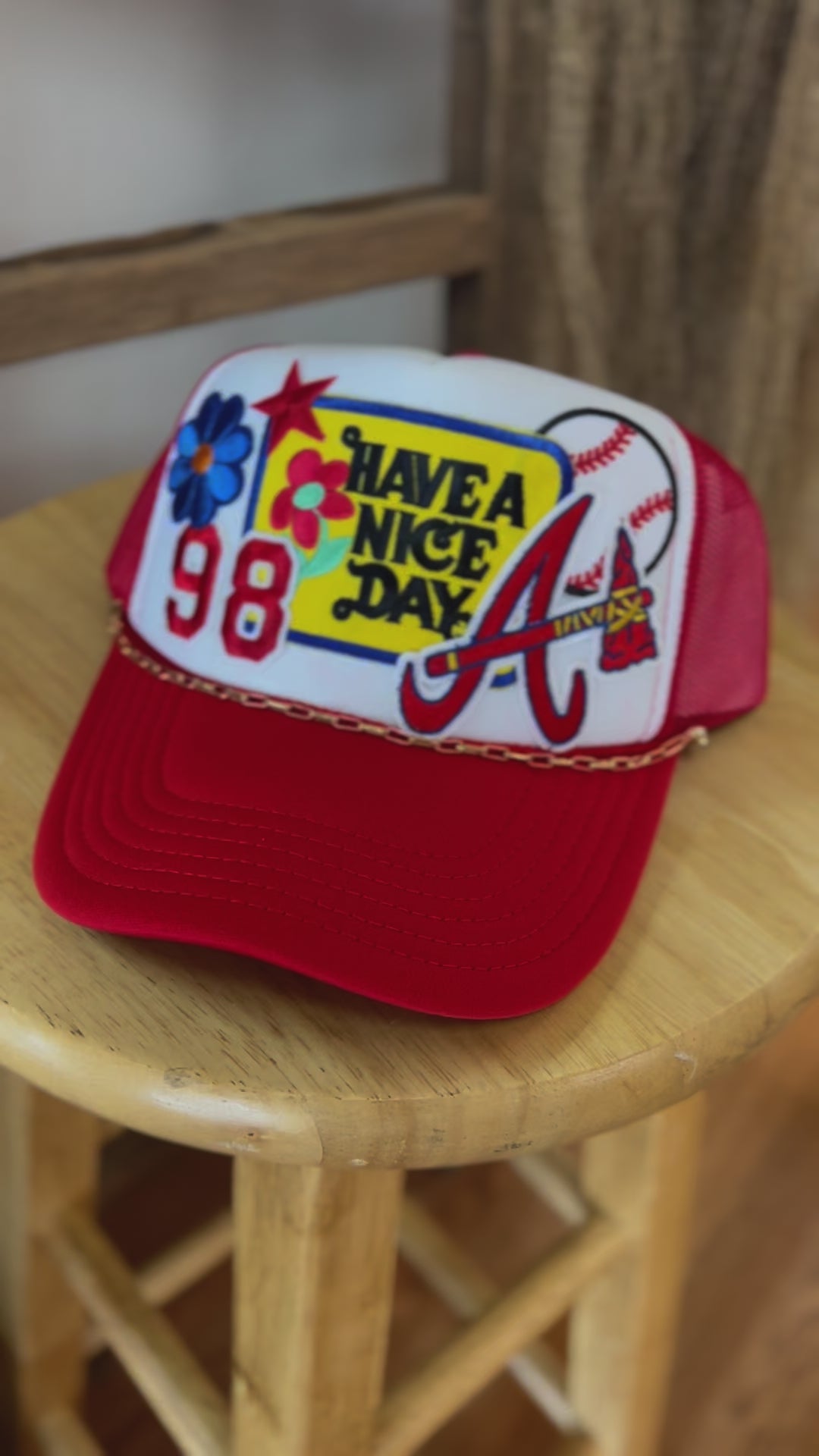 98 Braves Trucker Hat