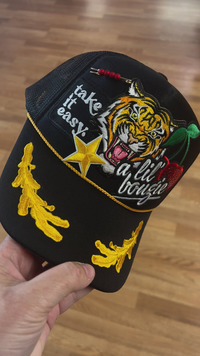 Bougie Tiger Trucker Hat - ShopSpoiled