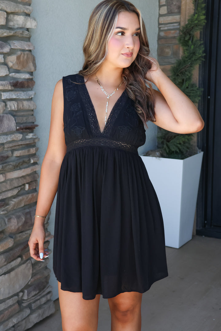 Second Chances Dress in Black - ShopSpoiled