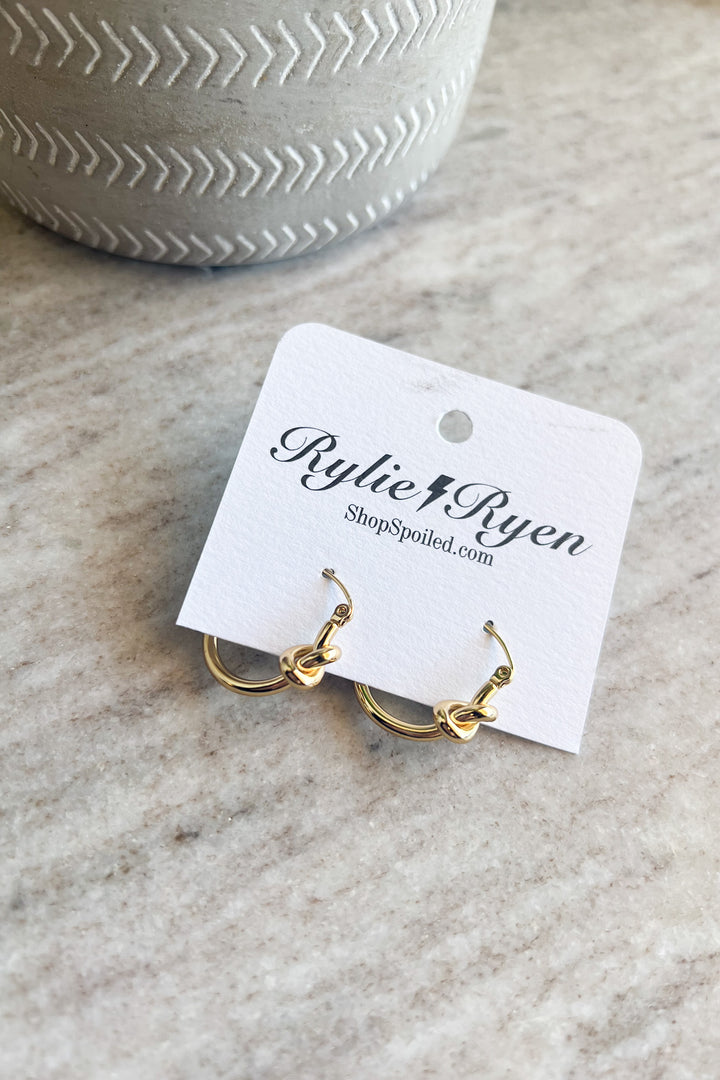 Tied Up Hoop Earrings - ShopSpoiled