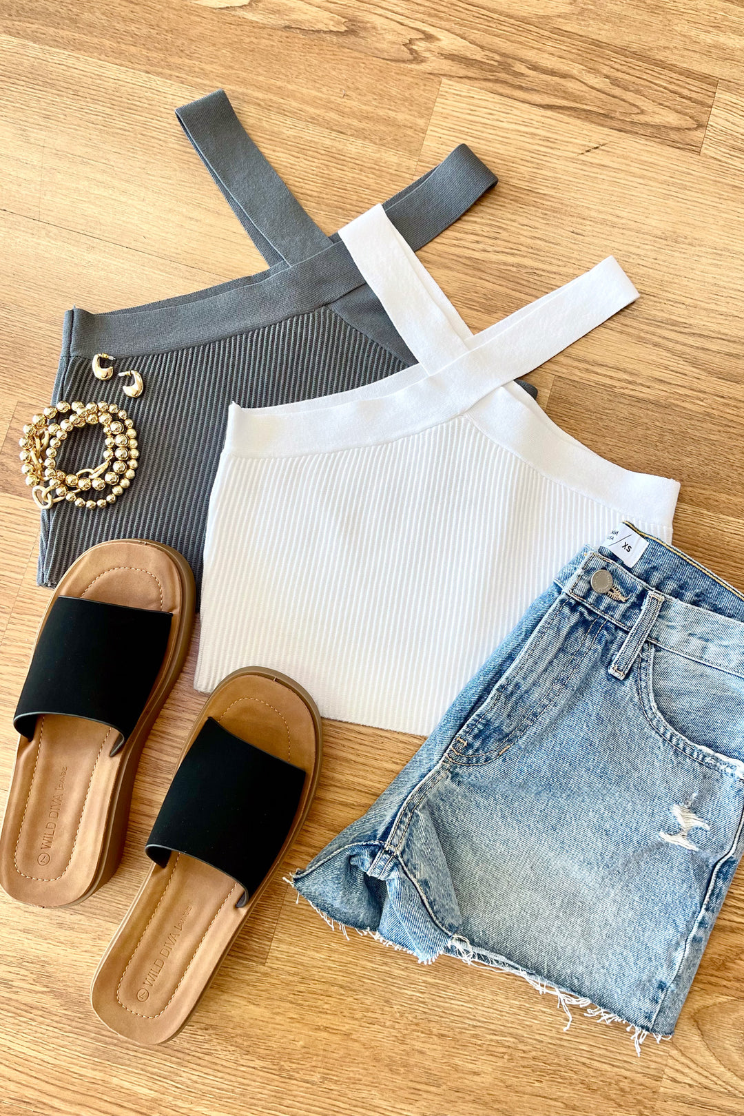 Suntan Smiles Crop Top White - ShopSpoiled