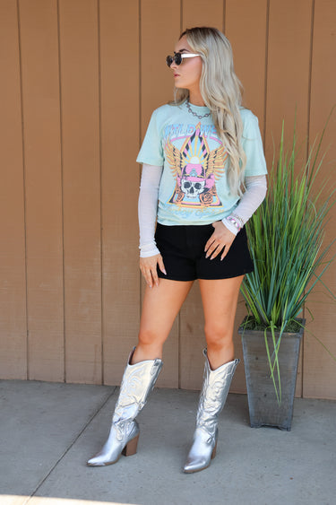 Sliving Sliver Boots - ShopSpoiled