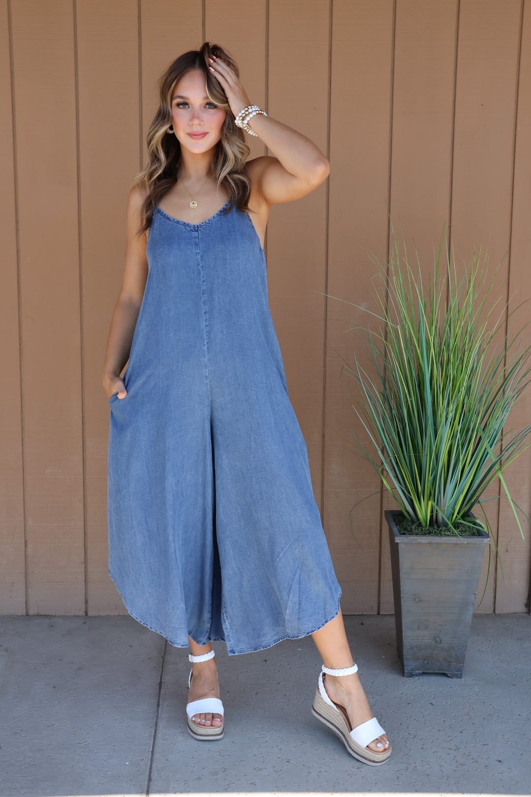 Jet Set Denim Jumpsuit - ShopSpoiled