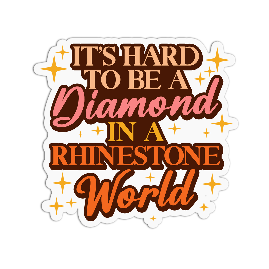 Dolly Parton It's Hard to be a Diamond Textured Sticker - ShopSpoiled