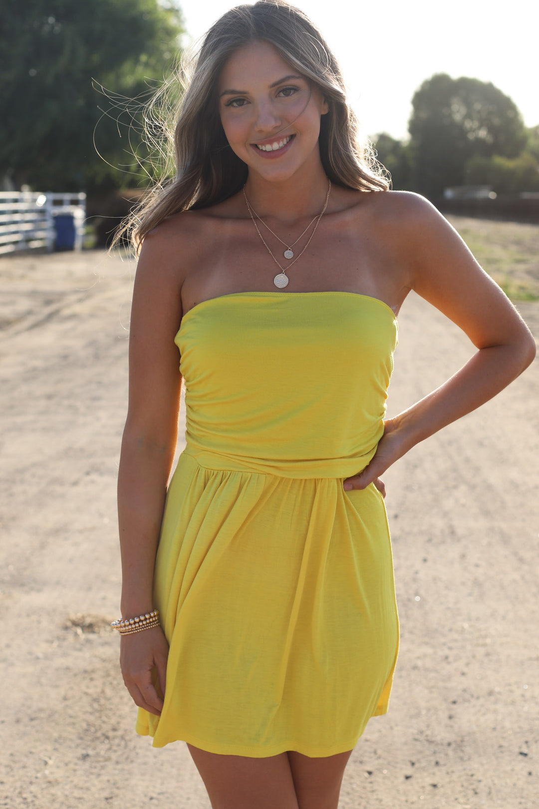 Lakeside Dress: Yellow - ShopSpoiled
