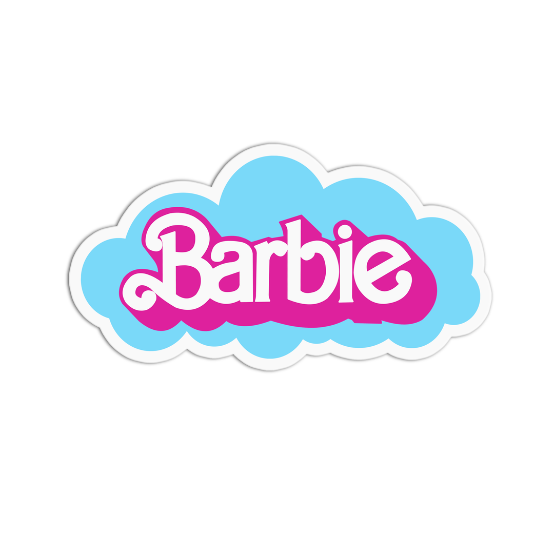 Barbie Vinyl Textured Sticker - ShopSpoiled