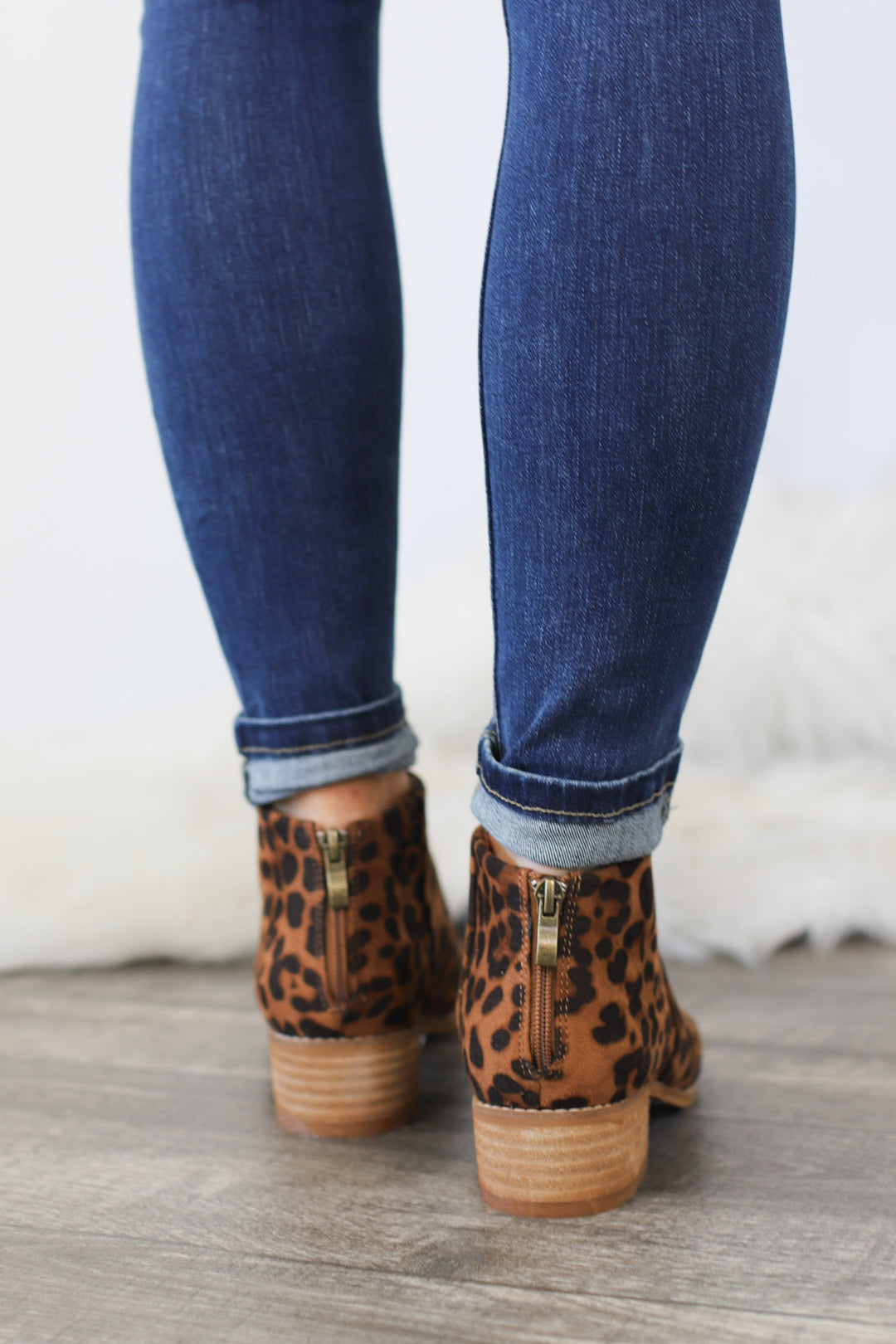 Nelson Booties: Leopard - ShopSpoiled
