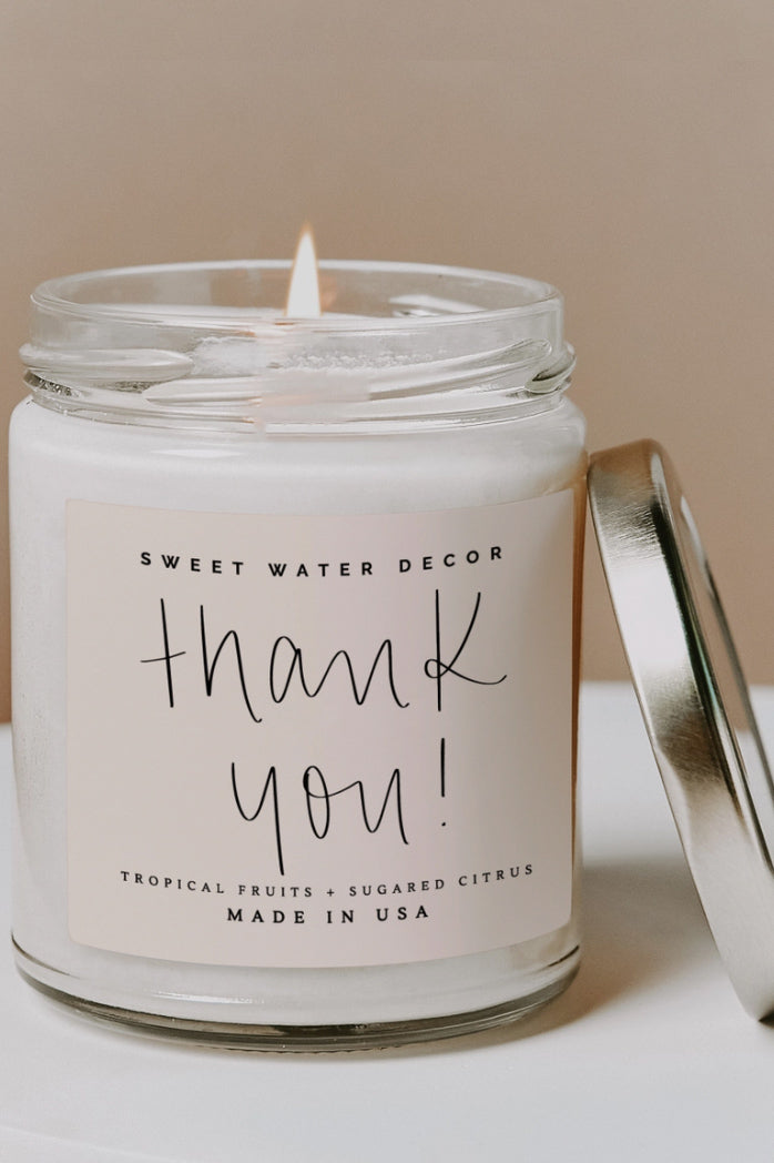 Thank You Candle - ShopSpoiled