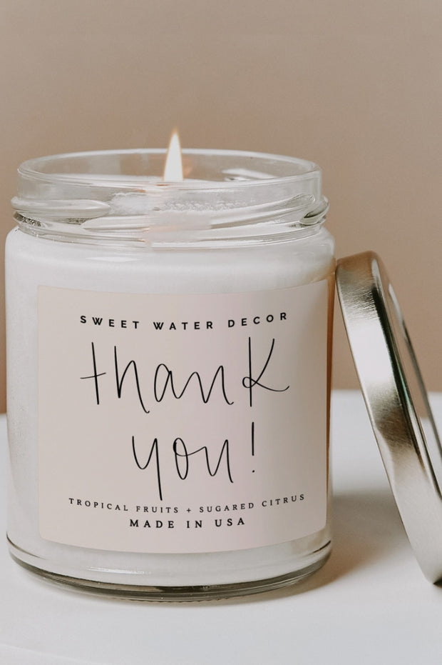 Thank You Candle - ShopSpoiled