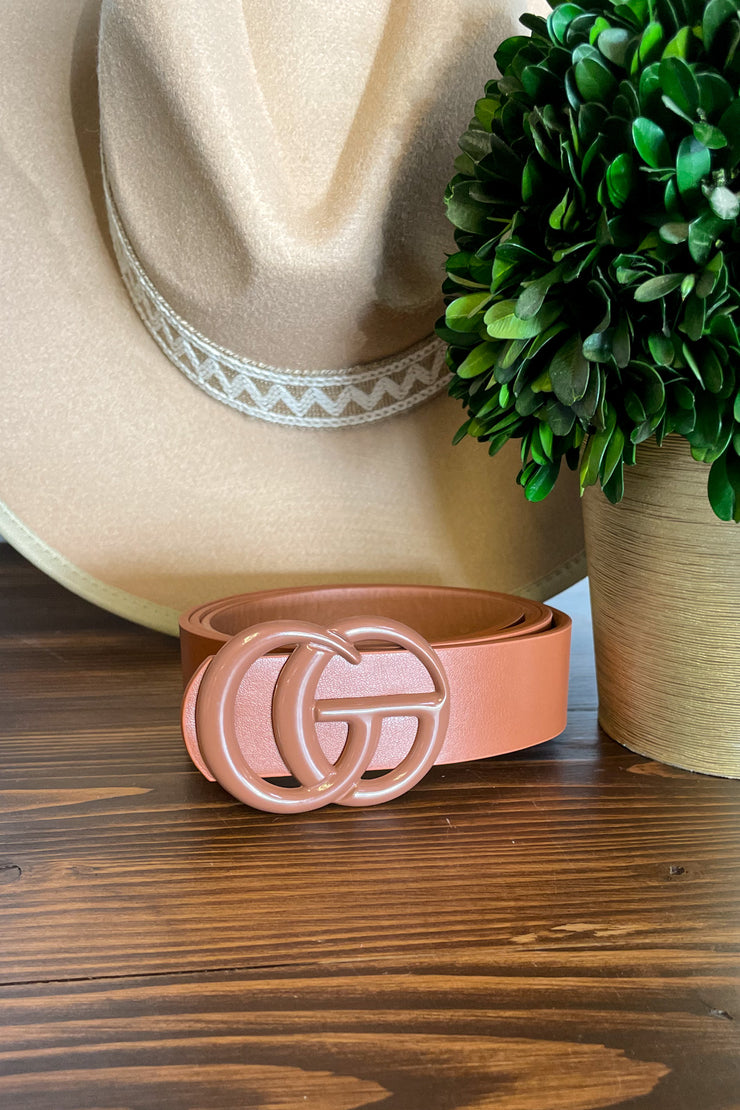 The Same but Different GG Belt: Brown - ShopSpoiled