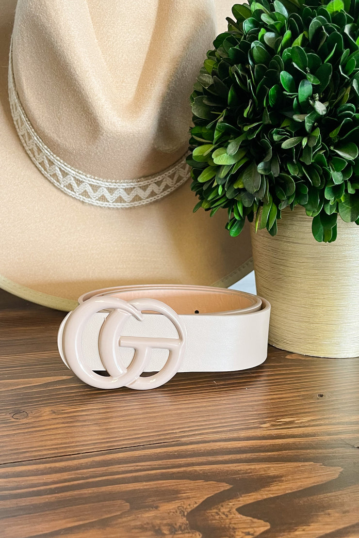 The Same but Different GG Belt: Taupe - ShopSpoiled