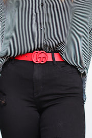 The Same but Different GG Belt: Red - ShopSpoiled