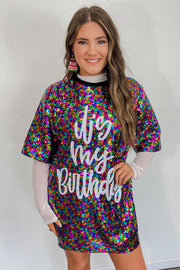 It's My Birthday T-Shirt Dress - ShopSpoiled