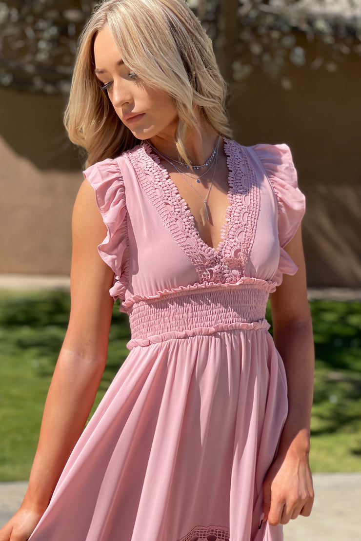 Rose All Day Maxi Dress - ShopSpoiled