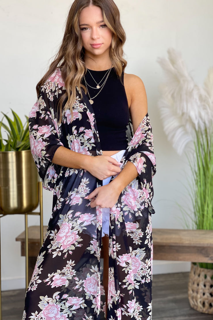 Floral Charm Kimono - ShopSpoiled
