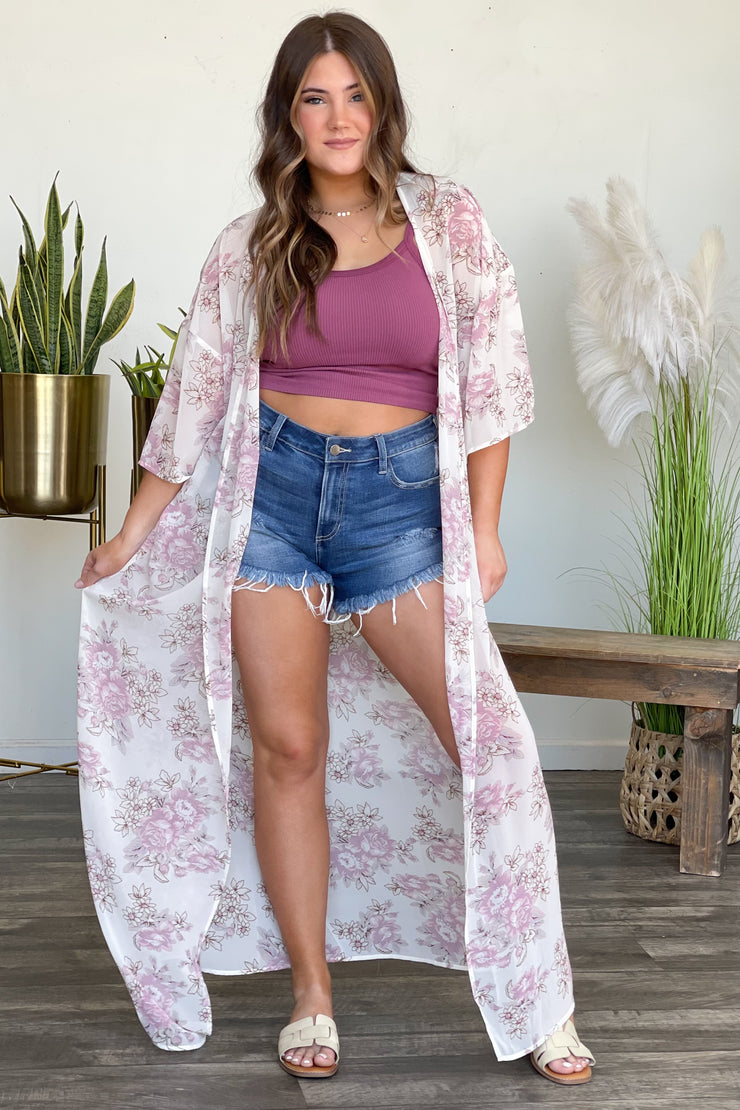 Floral Charm Kimono - ShopSpoiled
