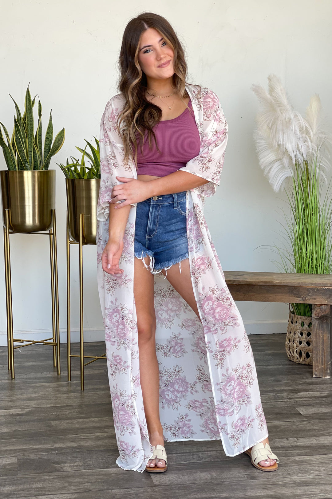 Floral Charm Kimono - ShopSpoiled