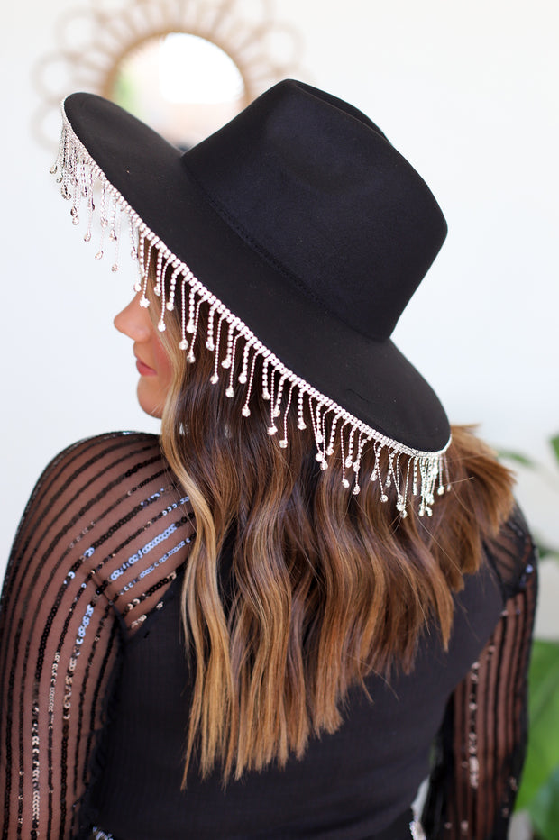 Rhinestone Cowgirl Fringe Hat - ShopSpoiled