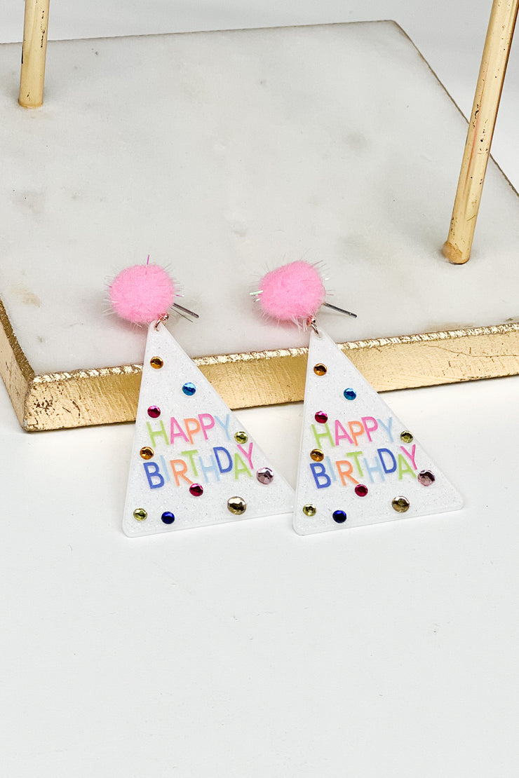 Happy Birthday Earrings - ShopSpoiled