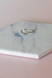 Heart Initial Ring: Silver - ShopSpoiled