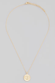 Initial Coin Necklace A-Z - ShopSpoiled