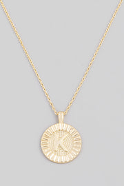 Initial Coin Necklace A-Z - ShopSpoiled
