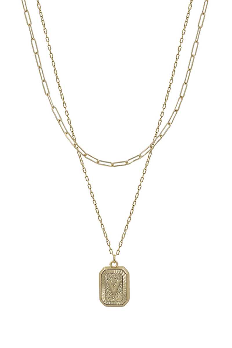 Barker Initial Necklace - ShopSpoiled