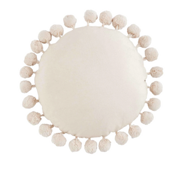 Round Pom Decor Pillow - ShopSpoiled