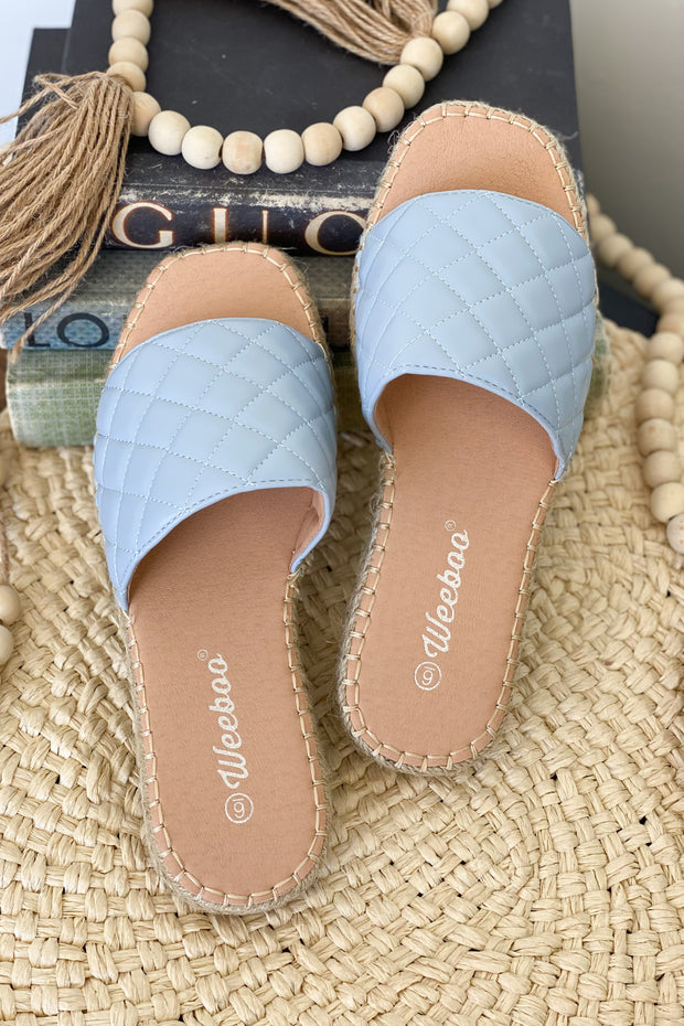 Chanel Sandals: Baby Blue - ShopSpoiled