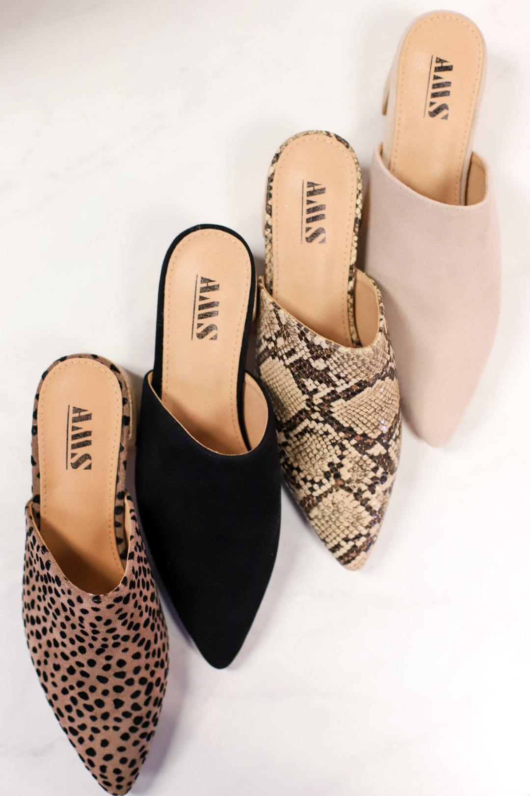 Olivia Mule Heels: Black - ShopSpoiled