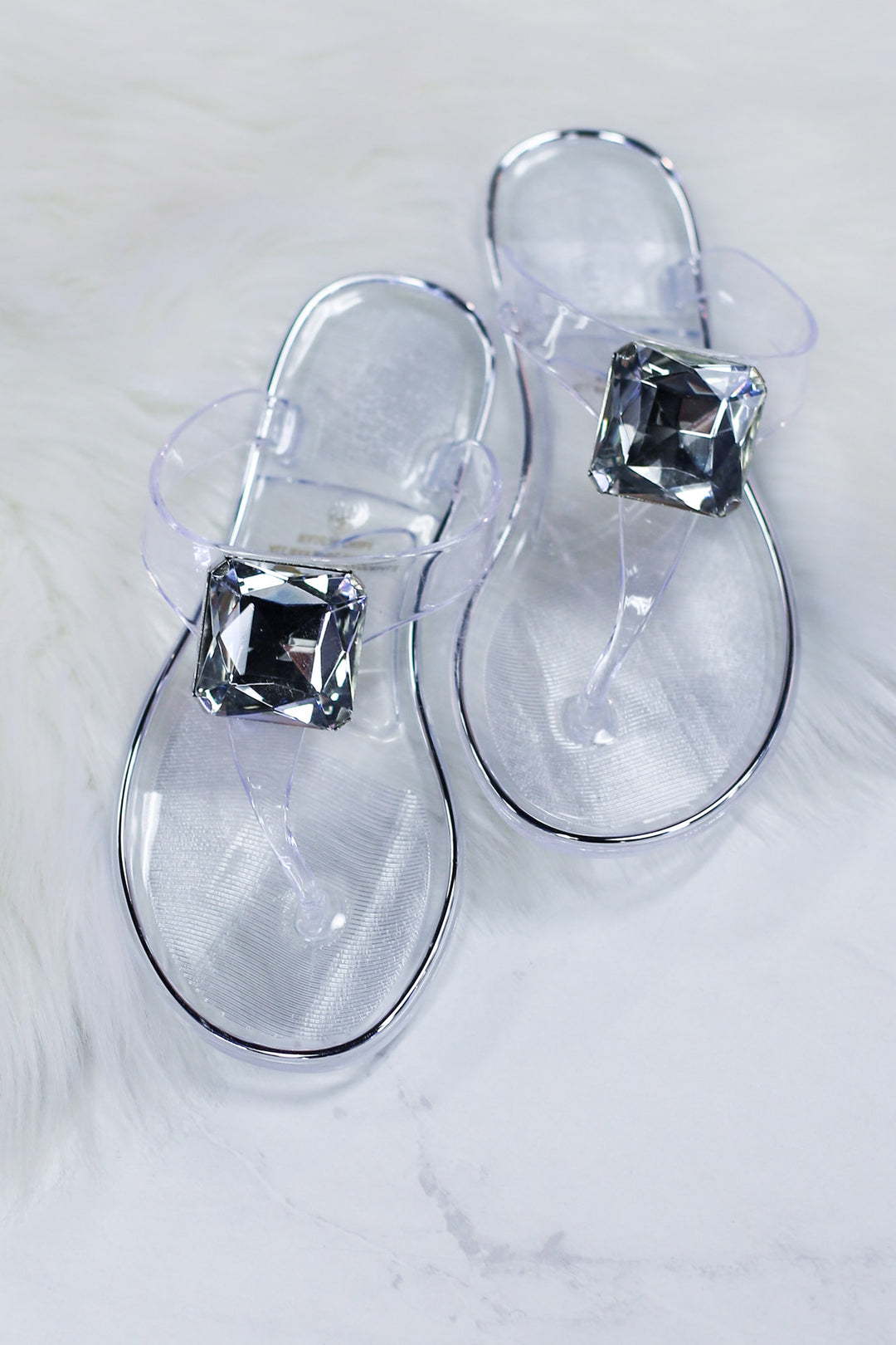 Jolie Sandals: Clear - ShopSpoiled