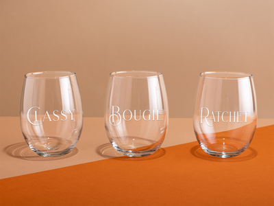 3 Best Friends Stemless Wine Glasses - ShopSpoiled