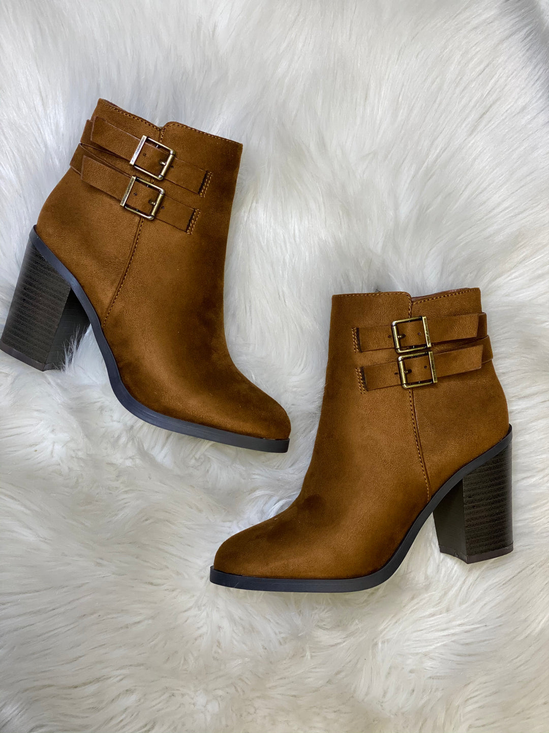 Hit The Trail Booties: Brown - ShopSpoiled