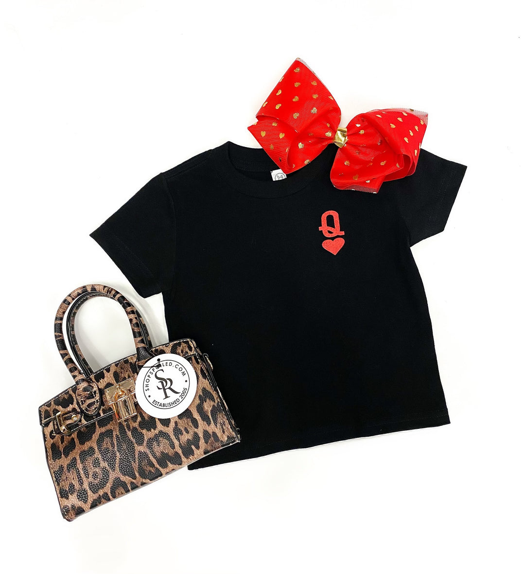 Kids Queen Of Hearts Tee: Black/Red  Mommy & Me - ShopSpoiled