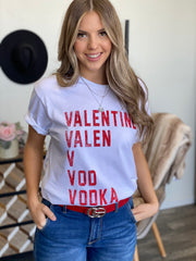 Valentine Vodka Graphic Tee - ShopSpoiled