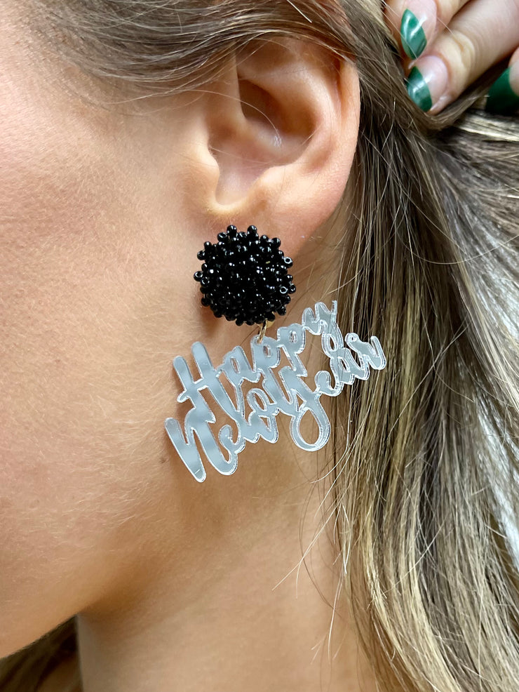 Happy New Year Earrings - ShopSpoiled