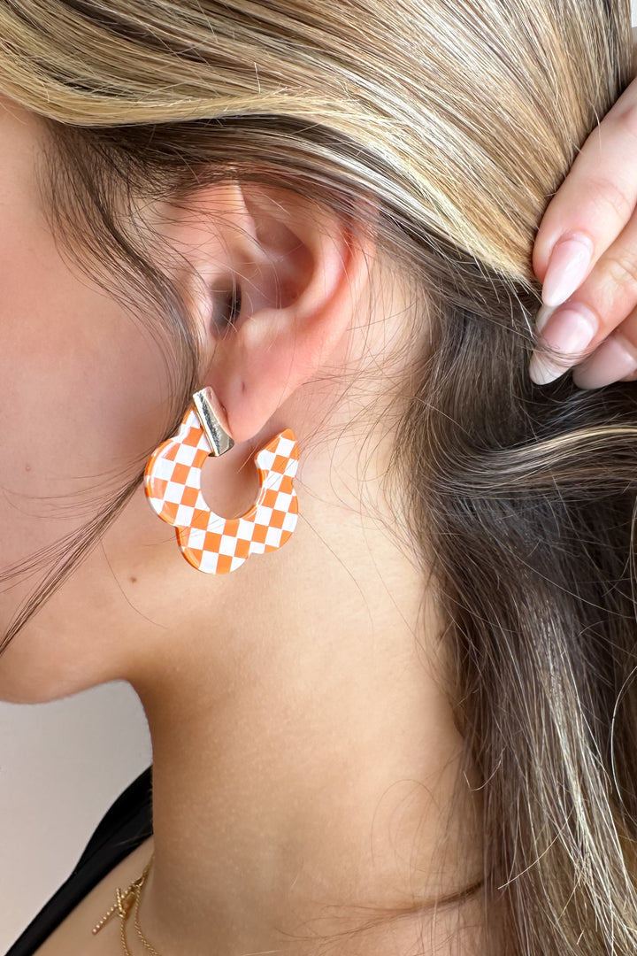Ozzy Checkered Earrings - ShopSpoiled
