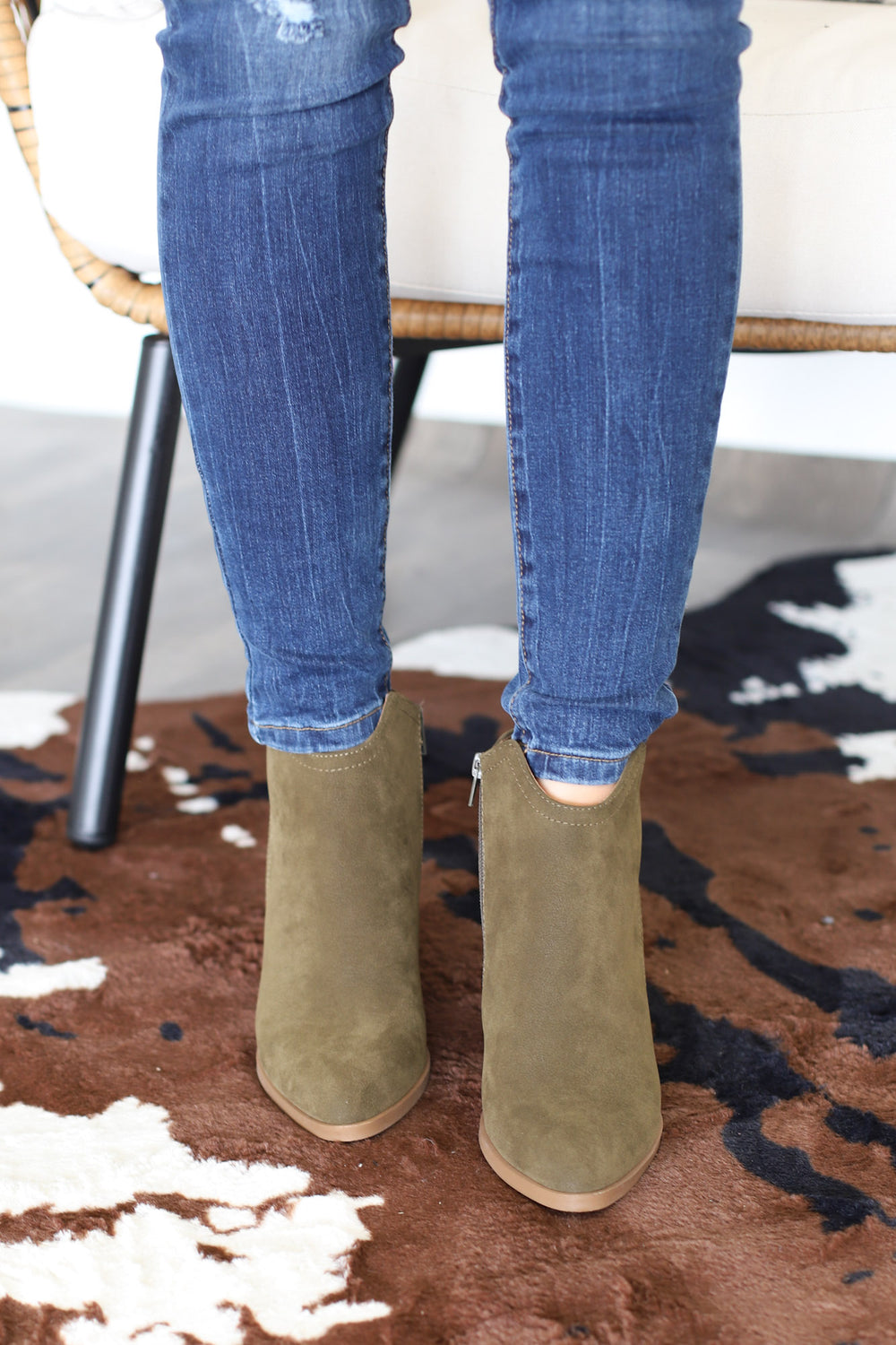 Predict Booties: Olive - ShopSpoiled