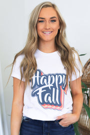 Happy Fall Retro Graphic Tee - ShopSpoiled