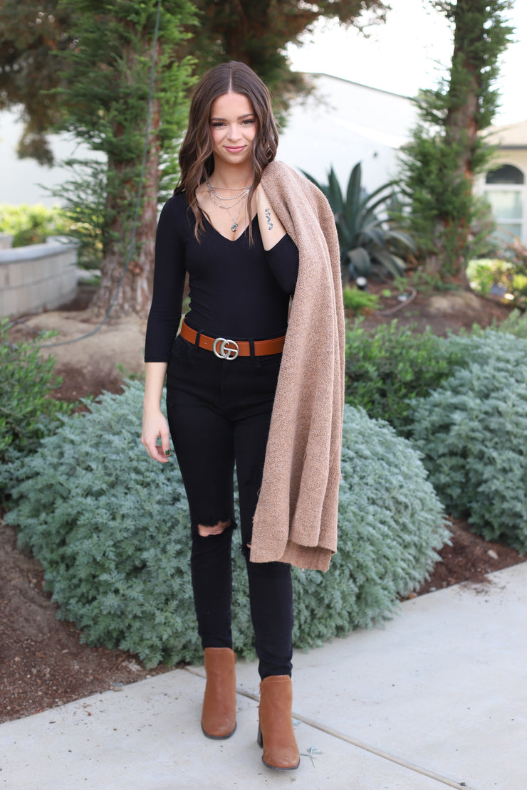 GG Belt: Brown / Flat Silver - ShopSpoiled