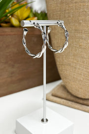 Twist and Turn Hoop Earrings - ShopSpoiled